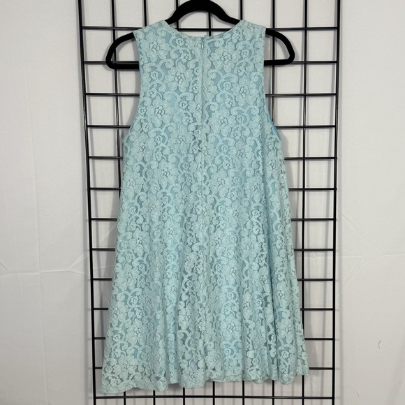 Everleigh Dress Womens M Medium Blue Sleeveless Shift Lace Whimsigoth Fairygoth - Picture 2 of 8